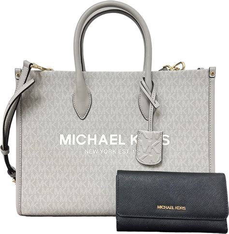 michael kors east west tote pearl grey|More.